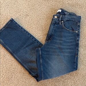Good American Good Icon Straight Ankle Jeans (Indigo1082)